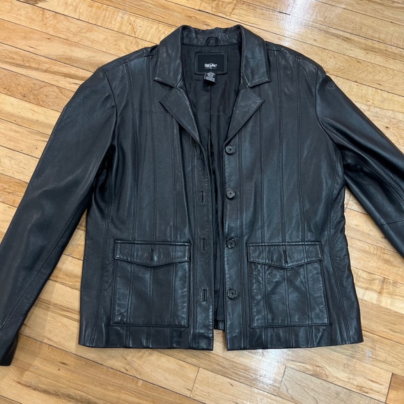 Vintage Mossimo Genuine Leather Jacket - Picture 3 of 6